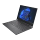 HP Victus Gaming 15-fa1082nt B03C7EA koyu gri oyuncu laptop; açık klavye ve Windows 11 ekranı görünüyor