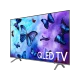 Samsung 75Q6FN Ultra HD 4K QLED TV, kelebek temalı canlı ekran görüntüsüyle, genel renk