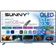 Sunny SN55LEDS-W03M Ultra HD 4K 55 inç QLED akıllı televizyon, siyah çerçeveli tasarım