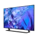 Samsung 43DU8500 Ultra HD 4K LED televizyon; mavi soyut ekran görüntüsü ve ince çerçeve tasarım.