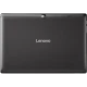 Lenovo Tab 10 siyah renkli uygun fiyatlı tablet, arka kapak ve Lenovo logosu görünüyor