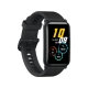 Siyah Honor Watch ES akıllı saat, dikdörtgen ekranı ve silikon kayışıyla fitness verilerini gösteriyor