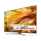 LG 86QNED916PA Ultra HD 4K QNED televizyon ekranında renkli doku görüntüsü, genel renk tasarım