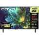 Onvo 32VL80F2HA HD Ready HD TV, 32 inç siyah LED televizyonun önden görünümü
