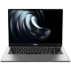 Casper NevoPro P40 NP40.1362-EX00A-G-F gri ultrabook laptop; açık ekranda soyut tasarım ve klavye görünüyor