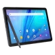 TCL Tab 10 S uygun fiyatlı tablet, mat gri renkli önden görünüm ve uygulama ekranı ile