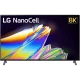 LG 65NANO956NA Ultra HD 8K LED televizyon; NanoCell ekranında canlı renkler ve 8K ibaresi.