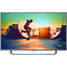 Philips 50PUS6272 Ultra HD 4K LED televizyon; çocuklar ve kaykay sahnesi ekranda, genel renk vitrin görüntüsü