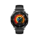 Huawei Watch GT 5 siyah 46mm akıllı saat, renkli sağlık ve aktivite ekranıyla önden görünüm
