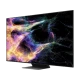 TCL 75C845 75 inç Ultra HD 4K LED TV, siyah ekranda canlı renkli uzay temalı görüntü