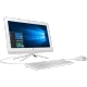 HP 22-b303nt 2BV18EA beyaz masaüstü bilgisayar; Windows ekranı, klavye ve fareyle birlikte