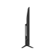 Axen AX55QUPRL-W02M Ultra HD 4K LED televizyonun siyah renkli yandan görünümü ve ayak tasarımı