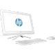HP 22-c0064nt 8UN10EA beyaz masaüstü bilgisayar; monitör, klavye ve fare birlikte görünür