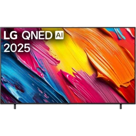 LG 86QNED70A6A Ultra HD 4K QNED TV ekranında renkli görseller; genel renkli televizyon vitrini