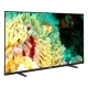 Philips 55PUS7607 Ultra HD 4K LED TV, canlı renklerle çiçek sahnesi görüntüler, genel siyah tasarım