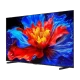 TCL 98P8K Ultra HD 4K LED televizyon; canlı çiçek görünümlü ekran, genel renk, siyah çerçeve