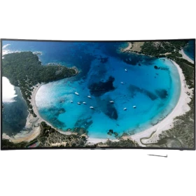 Samsung 55H8000 Full HD FHD TV, genel renkli televizyon ekranında kumsal ve deniz manzarası