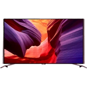 Philips 55PUS8601 Ultra HD 4K LED televizyon, genel renkli, ince çerçeveli modern tasarım.