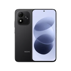 Xiaomi Redmi Note 17 5G siyah akıllı telefonun ön ve arka görünümü, 5G destekli vitrin ürünü.