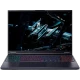 Acer Predator Helios Neo 16 AI PHN16-73-91BGA33 siyah oyuncu laptop, açık ekran ve RGB klavye ile önden görünüm