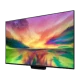 LG 50QNED816RE Ultra HD 4K TV ekranında canlı renkler görünen siyah televizyon, QNED seri