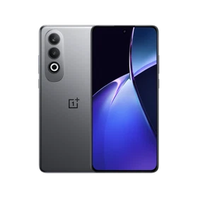 OnePlus Nord CE4 gri akıllı telefon, ön ekranı ve arka yüzeyiyle ana vitrin açıdan gösteriliyor