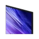 Samsung 77S85H OLED 4K Ultra HD televizyon ekranında mavi-mor ışık efektleri, genel renk.