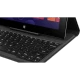 Lenovo IdeaTab Miix 10 inç siyah tablet, klavye ve dokunmatik arayüz detay görünümü