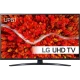 LG 55UP81006LA Ultra HD 4K LED TV, siyah çerçeveli, ekranda “LG UHD TV” yazısı görünen vitrin görseli
