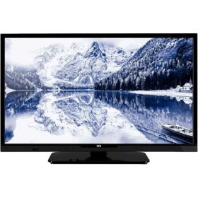 SEG 24SBH510 HD Ready LED televizyon, siyah çerçeveli tasarım ve ekranda dağ gölü manzarasıyla sunuluyor