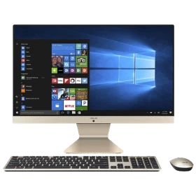 Asus Vivo V222FAK-BA008V001 masaüstü bilgisayar, ekranı, klavyesi ve faresıyla genel renkte set halinde