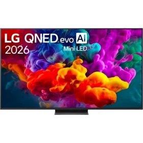 LG 65QNED87B6A Ultra HD 4K TV, QNED Mini LED ekranda canlı renkli çiçek görselleriyle gösteriliyor