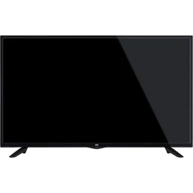 SEG 55SC7610 Full HD LED televizyon, siyah çerçeveli geniş ekranı ve ayaklı tasarımıyla önden görünüm