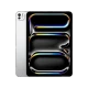 Apple iPad Pro M4 Wi‑Fi + Cellular 2048 GB 13 inç gümüş tablet, önden görünüm