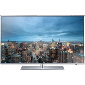 Samsung 48JU6410 Ultra HD 4K LED televizyon, şehir manzaralı ekranda canlı görüntü ve modern tasarım