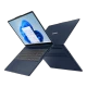 Mavi Lenovo IdeaPad Slim 3 16IRH10 83K2001RTR007 iş ve ofis laptopu, açık ekranlı önden ve arkadan görünüm