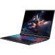 Siyah Acer Nitro V 16S AI ANV16S-61-R7EJ oyuncu laptop, RGB klavyeli açık ekranlı yandan görünüm