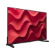 Vestel 43F8740 Full HD FHD LED televizyon, siyah çerçevesi ve kırmızı dalga desenli ekranıyla önden görünür.