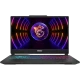MSI Cyborg 15 A13VEA9-1252XTRA9 siyah oyuncu laptop, RGB aydınlatmalı ekran ve ejderha temalı arayüz.