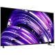 LG OLED77Z29LA Ultra HD 8K OLED televizyon; siyah çerçeveli, mor ışık efektli ekran görünümü