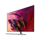 Samsung 55Q7FN QLED 55 inç Ultra HD 4K TV, renkli çiçek desenli ekran ve ince tasarım.