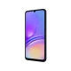 Samsung Galaxy A05 siyah akıllı telefon, önden görünüm; ince çerçeve ve damla çentikli geniş ekran