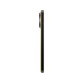 Sarı Poco F7 Ultra akıllı telefonun ince yan profili ve çıkıntılı arka kamera modülü görünümü