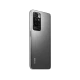 Xiaomi Redmi 10 2022 siyah akıllı telefonun arka yüzü, dörtlü kamera modülü ve Redmi logosuyle