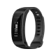 Huawei TalkBand B3 Lite siyah akıllı bileklik, dijital ekranı ve ayarlanabilir silikon kordonuyla