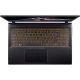 Siyah Acer Nitro V 15 ANV15-52 oyuncu laptop, açık ekranı ve turuncu hatlı klavyesiyle üstten görünüm