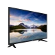 Vestel 49FD7400 Full HD LED TV, dağ ve göl manzarasını gösteren siyah televizyon