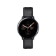 Samsung Galaxy Watch Active 2 44 mm siyah paslanmaz çelik akıllı saat, siyah kayış ve dijital kadran