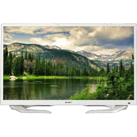 Axen Kapadokya 32 inç beyaz HD Ready LED televizyon, doğa manzarası yayınlanan ekran ve beyaz ayaklar