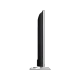 Samsung 65HU7100 Ultra HD 4K LED televizyon, ince siyah tasarımlı ayaklı stand ile genel görünüm